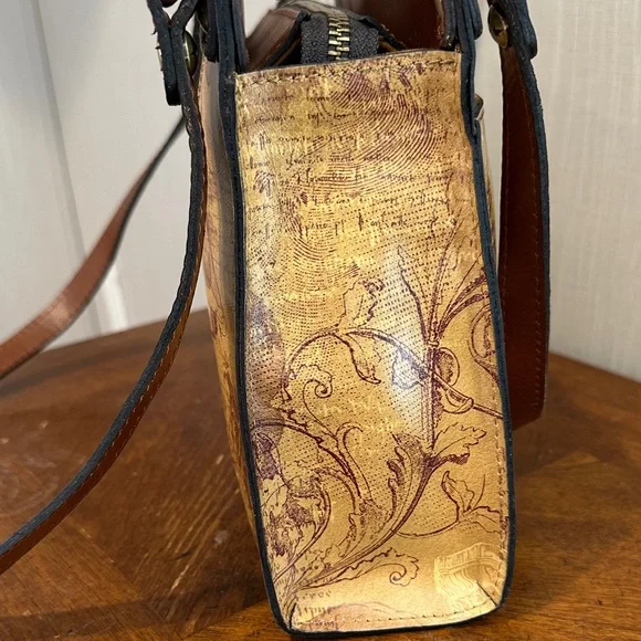 Patricia Nash Tan and Brown Shoulder Bag - Picture 5 of 16